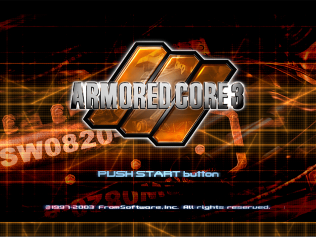 Armored Core 3 — Title screen