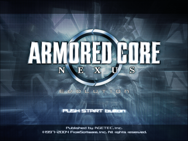 Armored Core : Nexus — Title screen