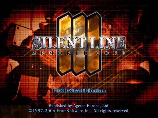 Armored Core : Silent Line — Title screen