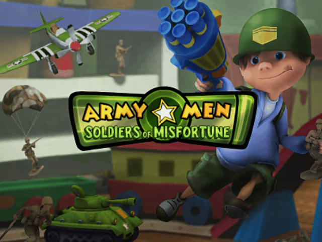 Army Men : Soldiers of Misfortune — Title screen