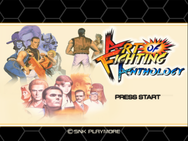 Art of Fighting Anthology — Title screen