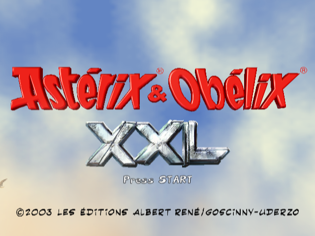 Asterix & Obelix : Kick Buttix — Title screen