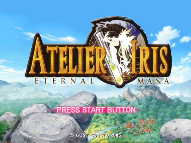 Atelier Iris : Eternal Mana — Title screen