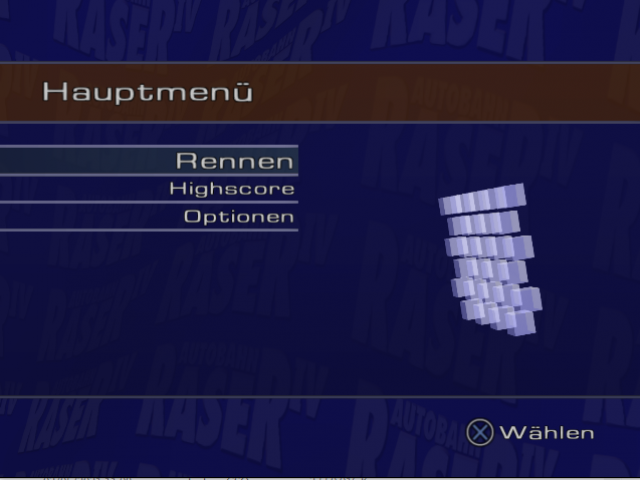 Autobahn Raser 4 — Title screen