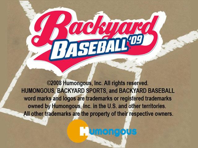 Backyard Baseball '09 — Title screen