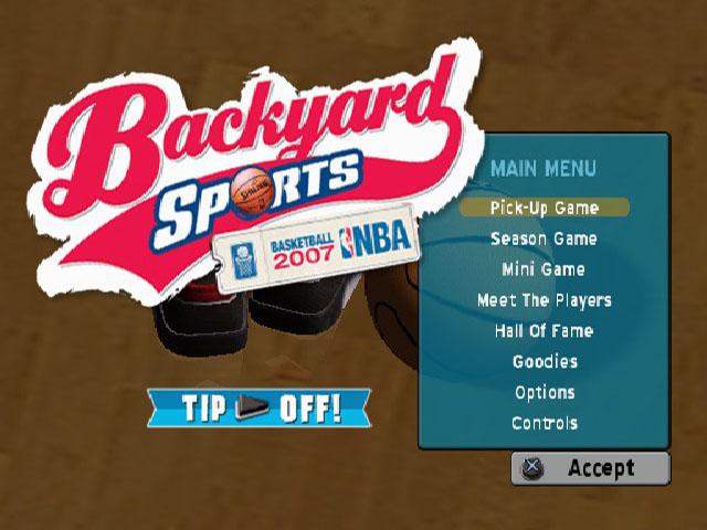 Backyard Sports : Baseball 2007 — Title screen