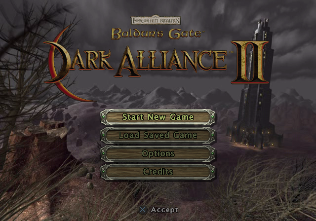 Baldur's Gate : Dark Alliance II — Title screen