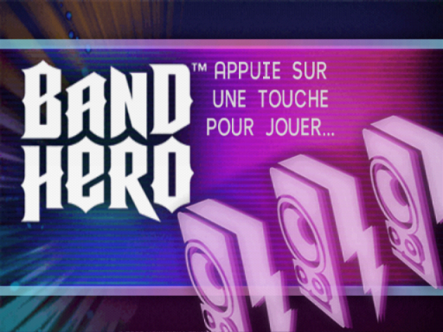Band Hero — Title screen