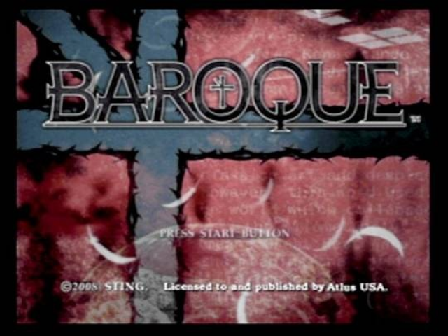 Baroque — Title screen