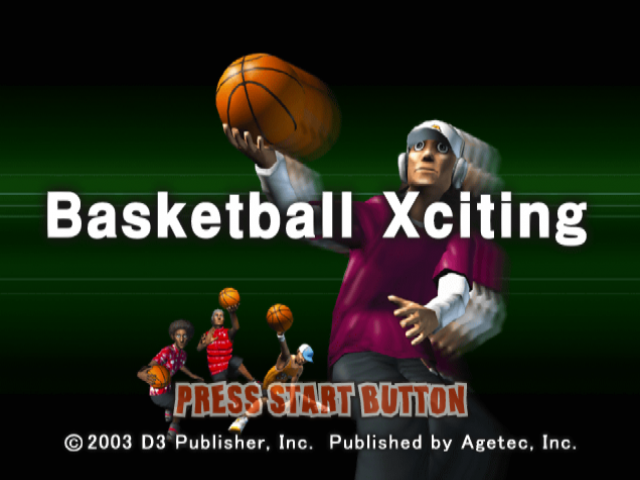 Basketball Xciting — Title screen