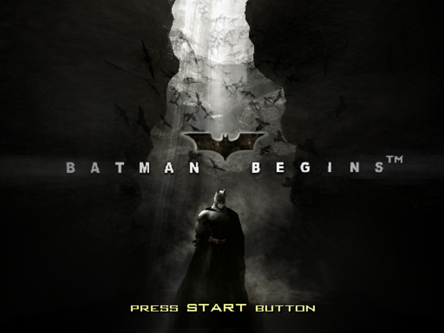 Batman Begins — Title screen