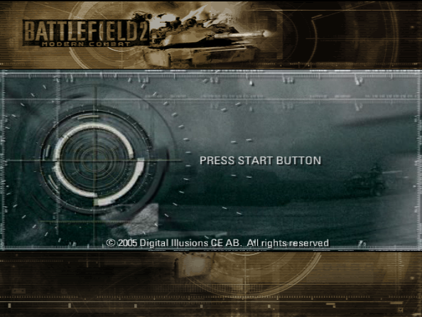 Battlefield 2 : Modern Combat — Title screen