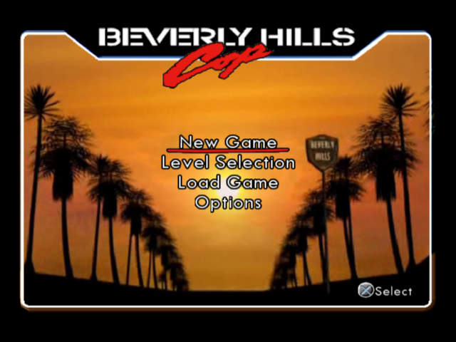 Beverly Hills Cop — Title screen