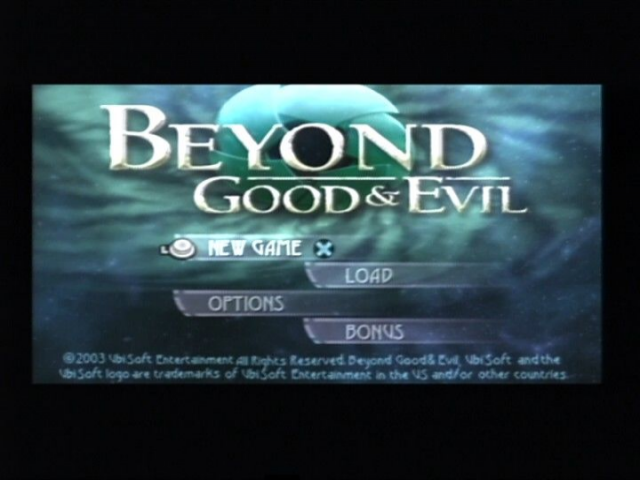 Beyond Good & Evil — Title screen