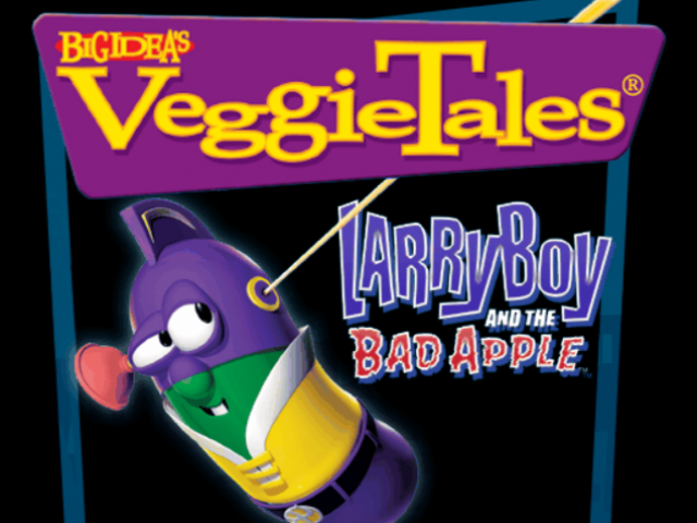 Big Idea's VeggieTales : LarryBoy and the Bad Apple — Title screen