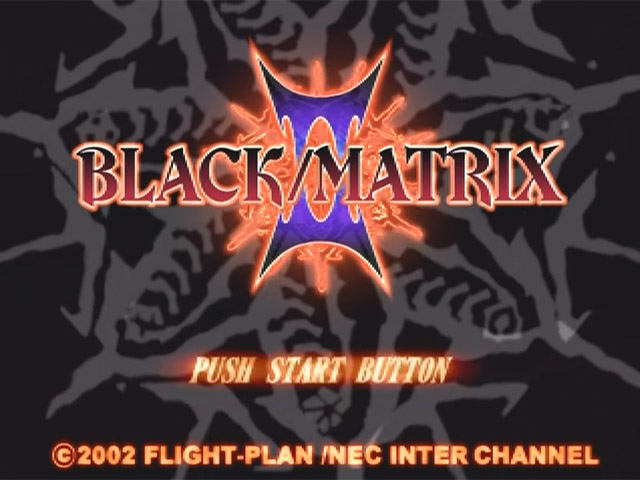 Black-Matrix II — Title screen