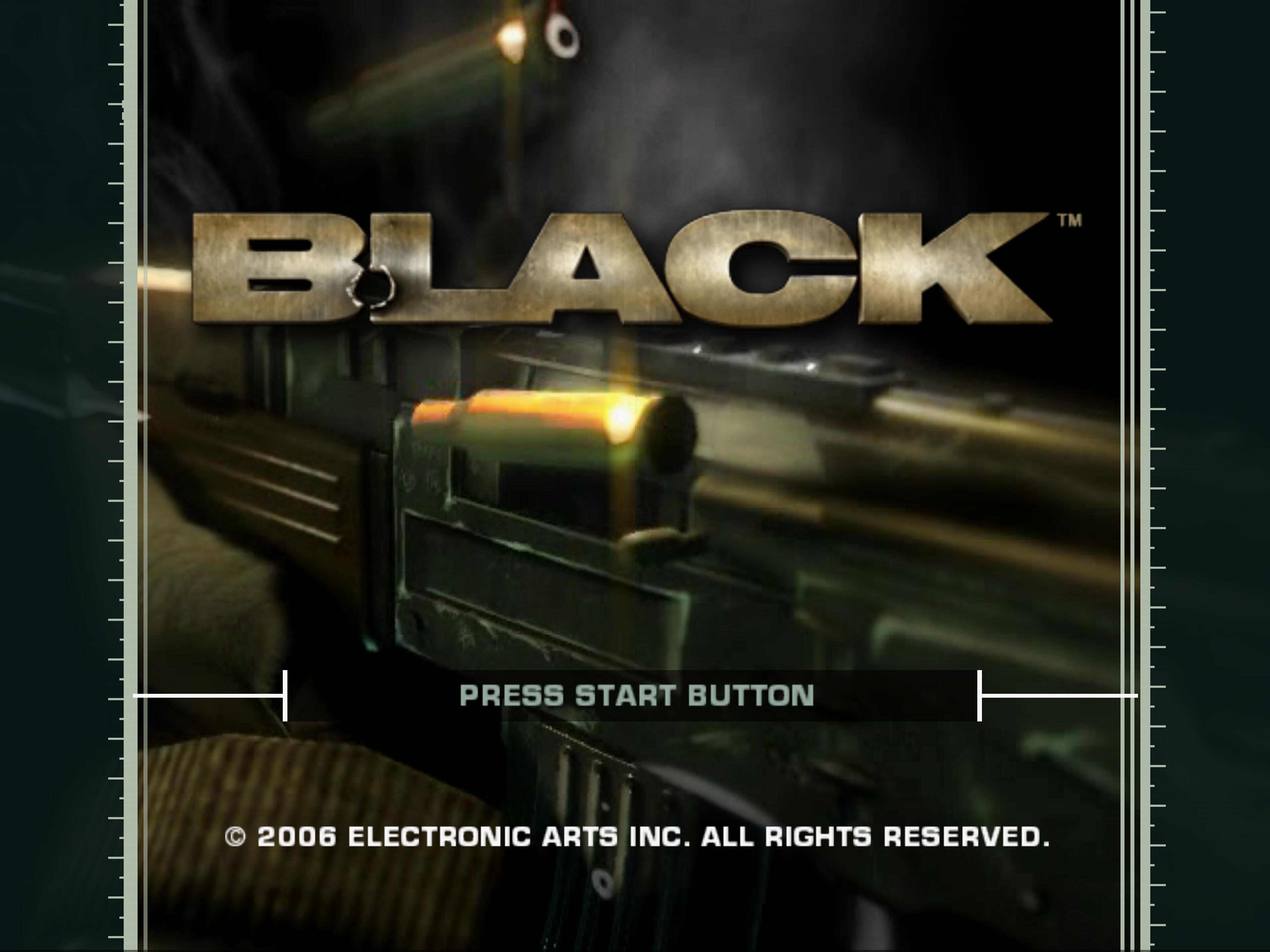 Black — Title screen