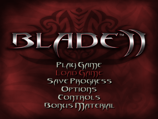 Blade II — Title screen