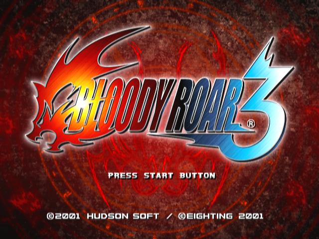 Bloody Roar 3 — Title screen