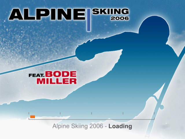 Bode Miller Alpine Skiing — Title screen