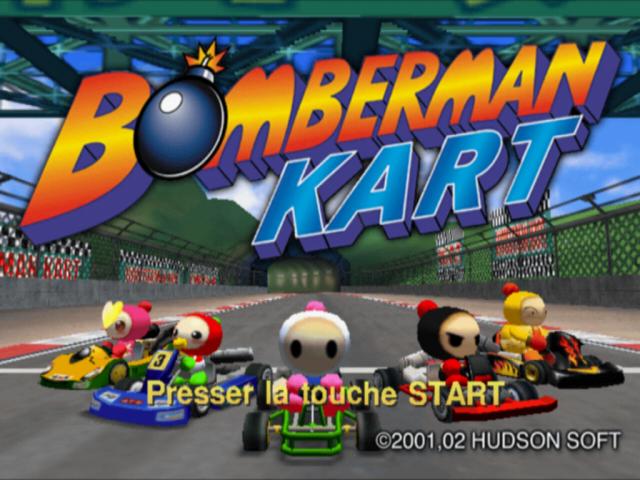 Bomberman Kart — Title screen