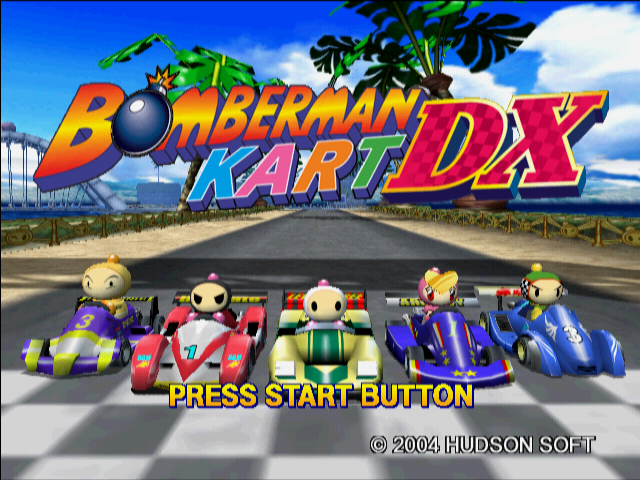Bomberman Kart Dx — Title screen