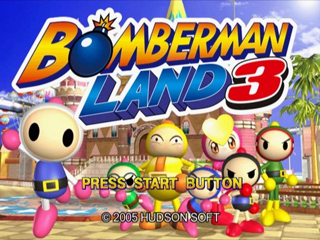 Bomberman Land 3 — Title screen