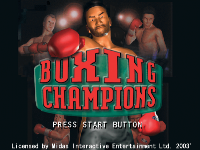Boxing Champions — Title screen