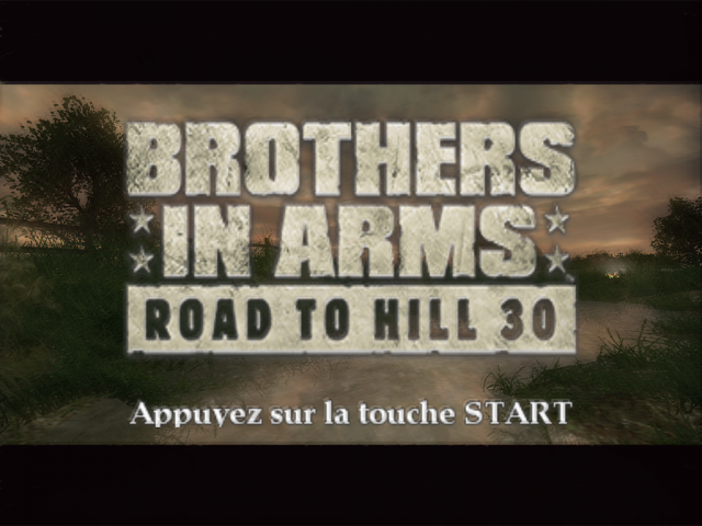 Brothers in Arms : Road to Hill 30 — Title screen
