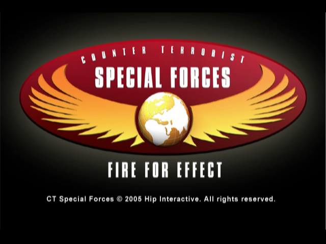 CT Special Forces : Fire for Effect — Title screen