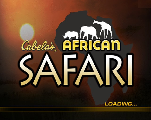 Cabela's African Safari — Title screen