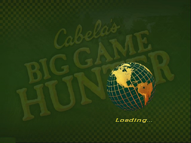 Cabela's Big Game Hunter — Title screen