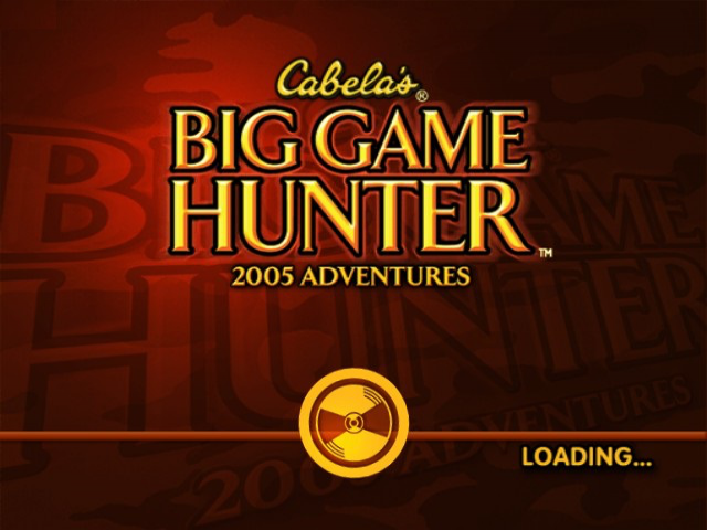 Cabela's Big Game Hunter 2005 Adventures — Title screen