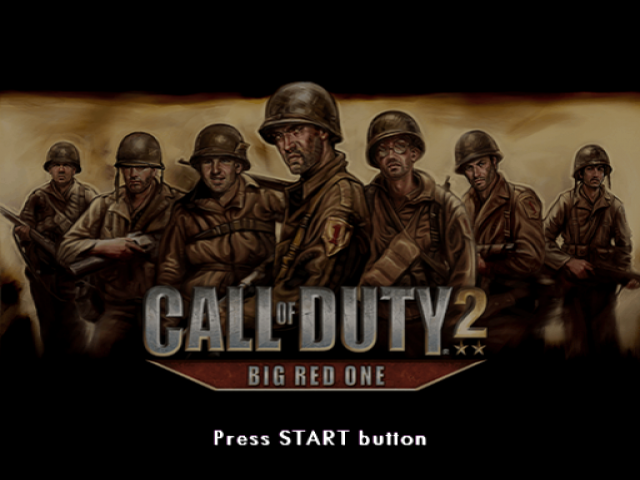 Call of Duty 2 : Big Red One — Title screen