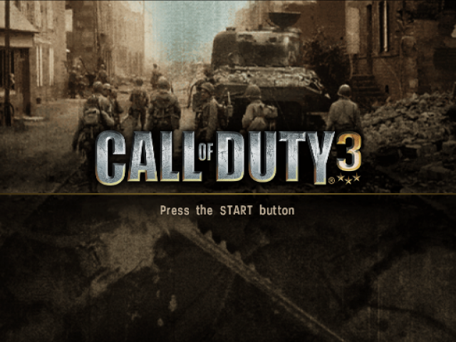 Call of Duty 3 — Title screen