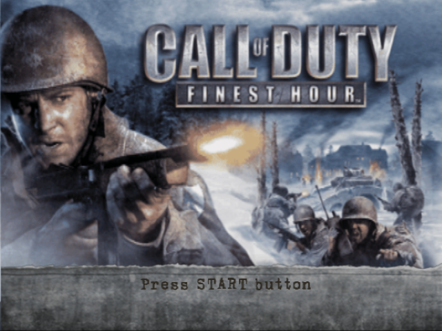 Call of Duty : Finest Hour — Title screen