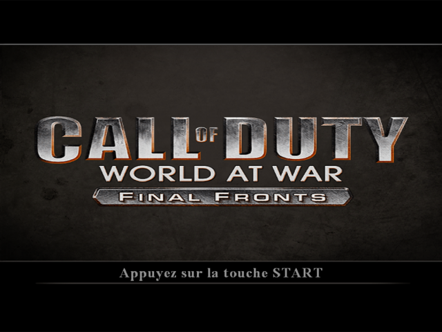 Call of Duty : World at War, Final Fronts — Title screen