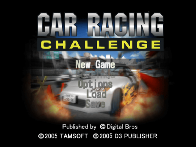 Car Racing Challenge — Title screen