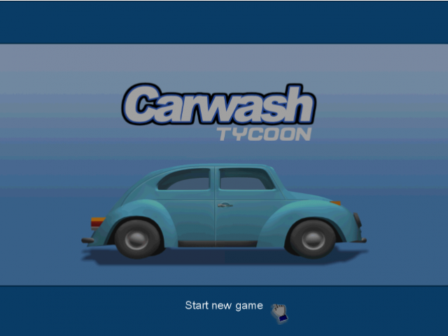 Carwash Tycoon — Title screen
