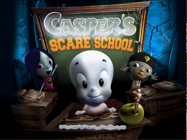Casper's Scare School — Title screen