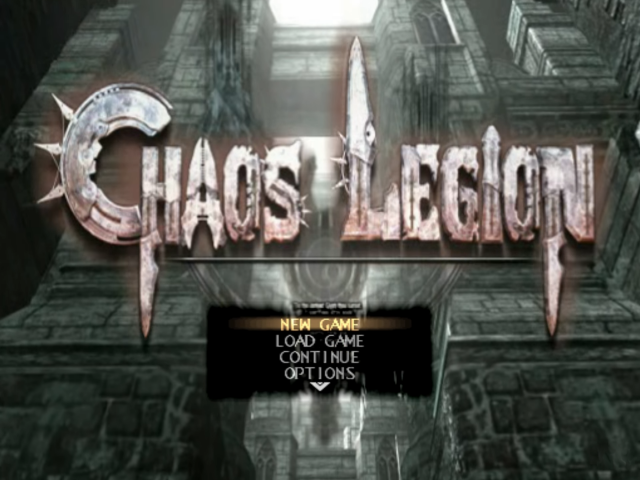 Chaos Legion — Title screen