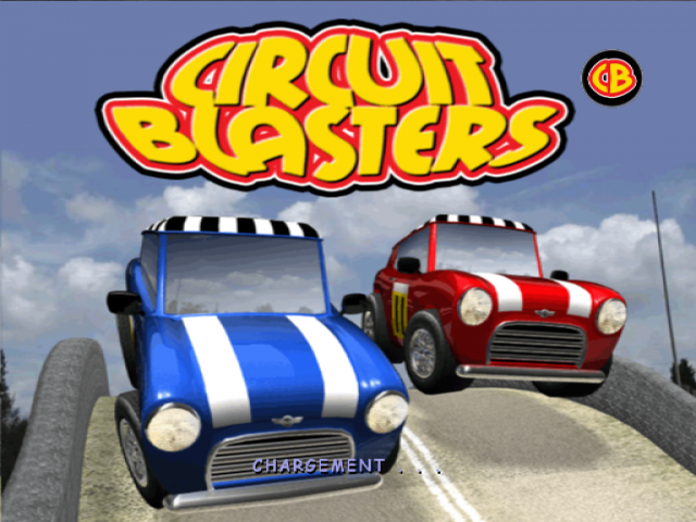 Circuit Blasters — Title screen