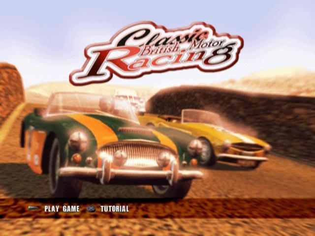 Classic British Motor Racing — Title screen