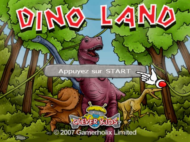 Clever Kids : Dino Land — Title screen
