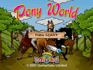 Clever Kids : Pony World — Title screen