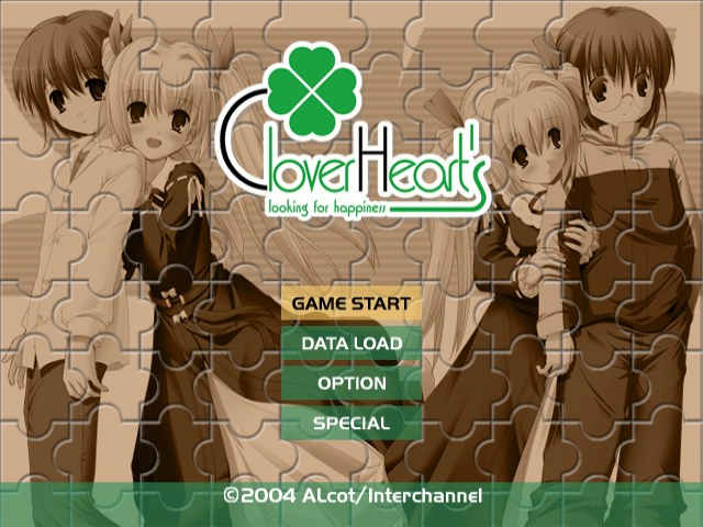 Clover Heart's : Looking for Happiness — Title screen