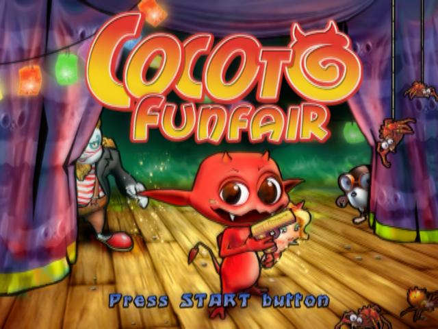 Cocoto Funfair — Title screen