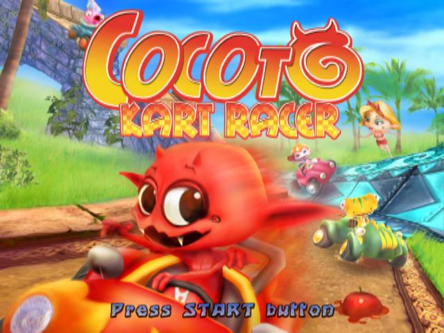 Cocoto Kart Racer — Title screen