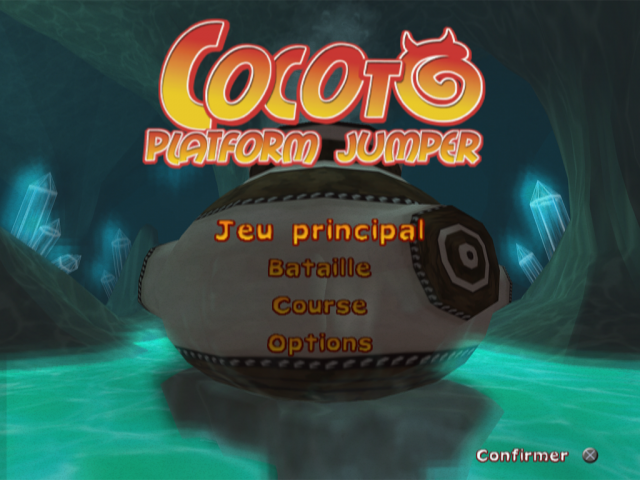 Cocoto Platform Jumper — Title screen