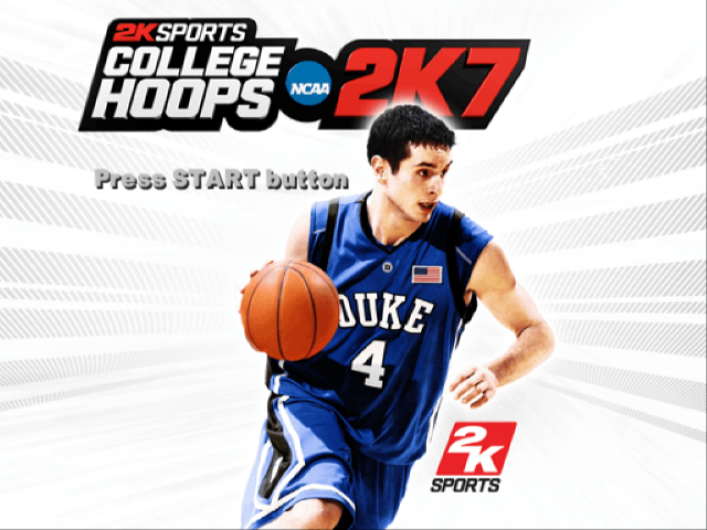 College Hoops 2K7 — Title screen